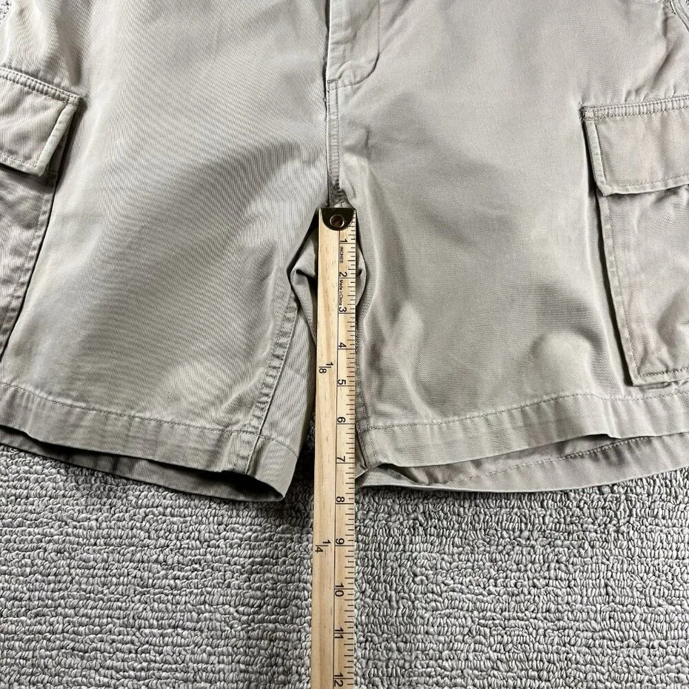 Polo Ralph Lauren Flat Front Cargo Shorts Pockets Beige Men’s Size 34 x 8 - Picture 5 of 6